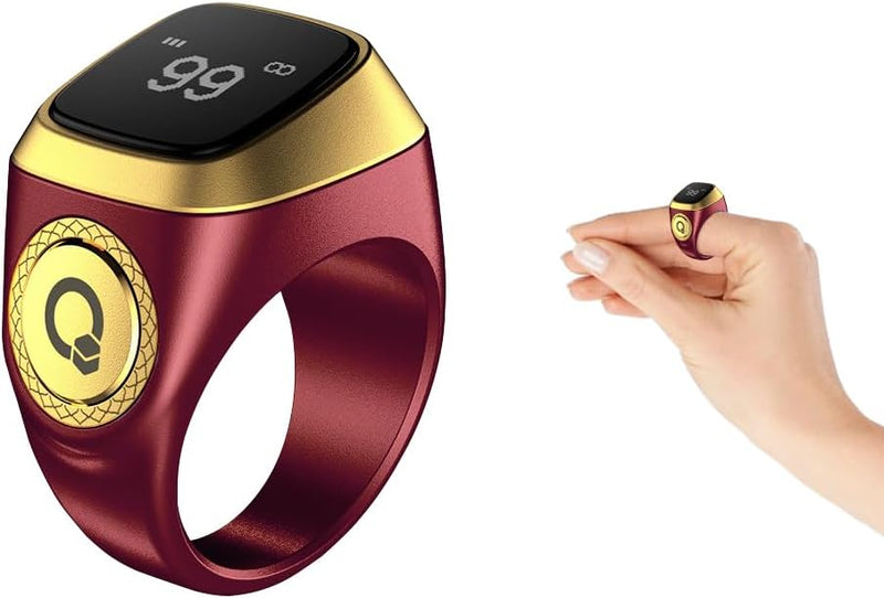 Counter Digital Tasbeeh Ring Qibla Zikr Ring – Smart Tasbih Zikr Ring